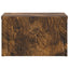 Væghængt Natbord 2 pcs Røget eg 49 x 34,5 x 20 cm