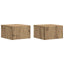 Væghængt Natbord 2 pcs Artisan-eg 49 x 34,5 x 20 cm