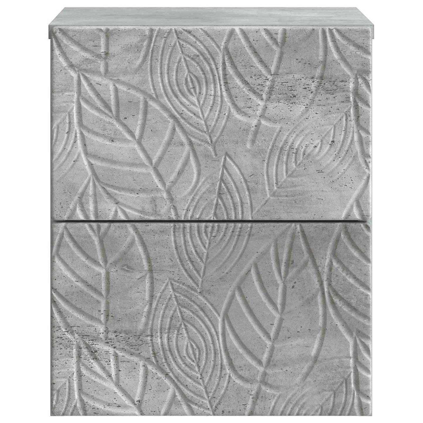 Væghængt Natbord 2 pcs Betongrå 34,5 x 33 x 40 cm