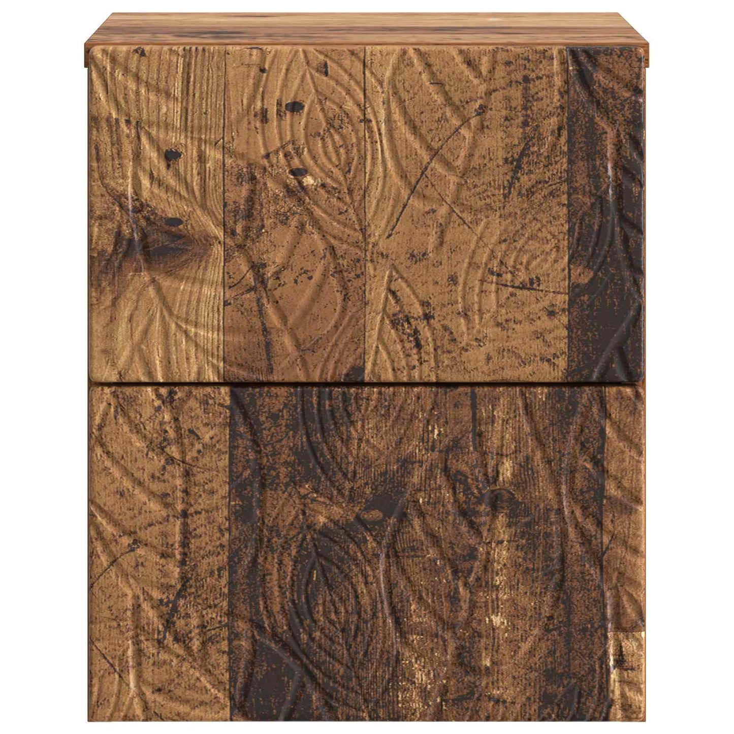 Væghængt Natbord Gammelt træ 34,5 x 33 x 40 cm Konstrueret træ
