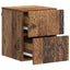 Væghængt Natbord 2 pcs Gammelt træ 34,5 x 33 x 40 cm