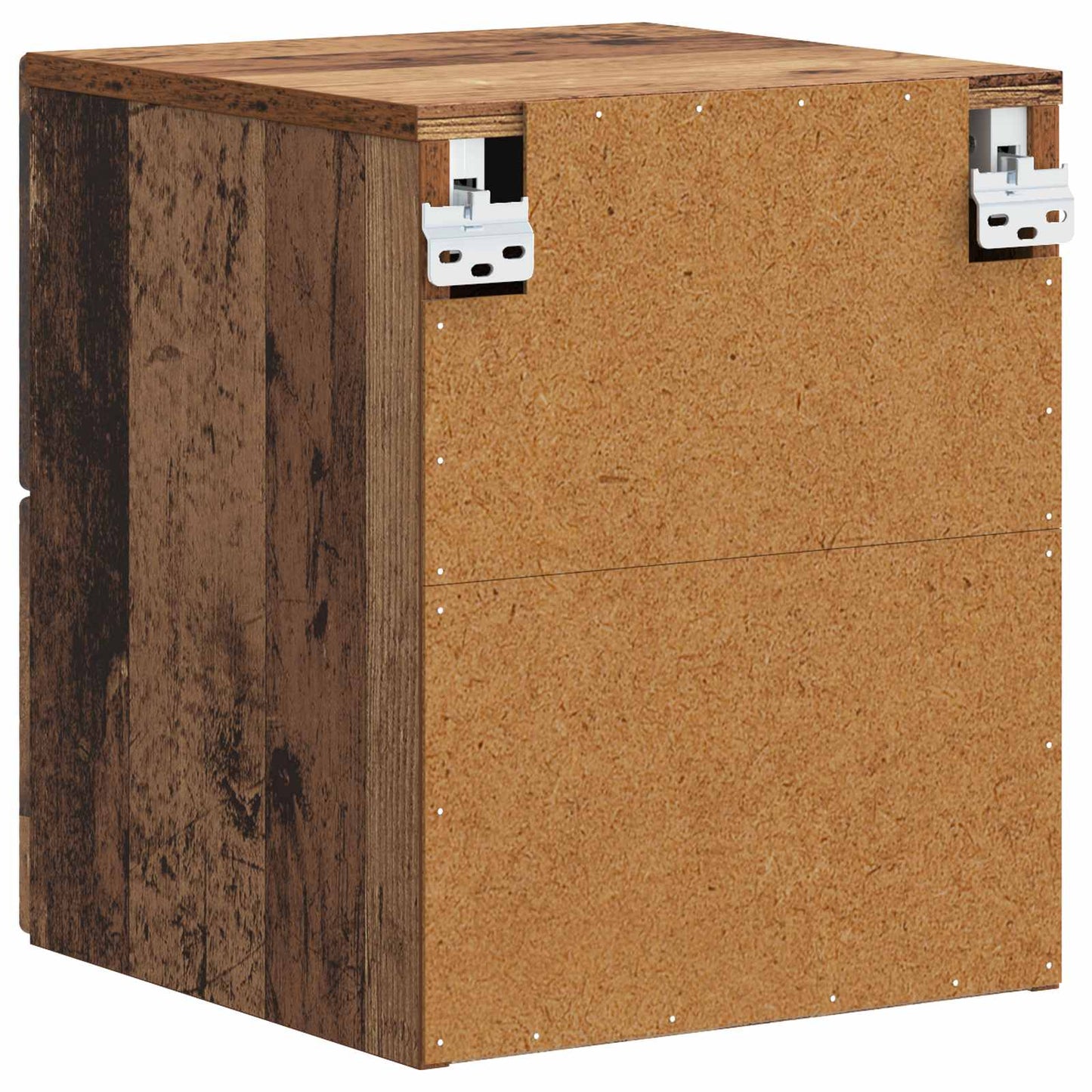 Væghængt Natbord 2 pcs Gammelt træ 34,5 x 33 x 40 cm