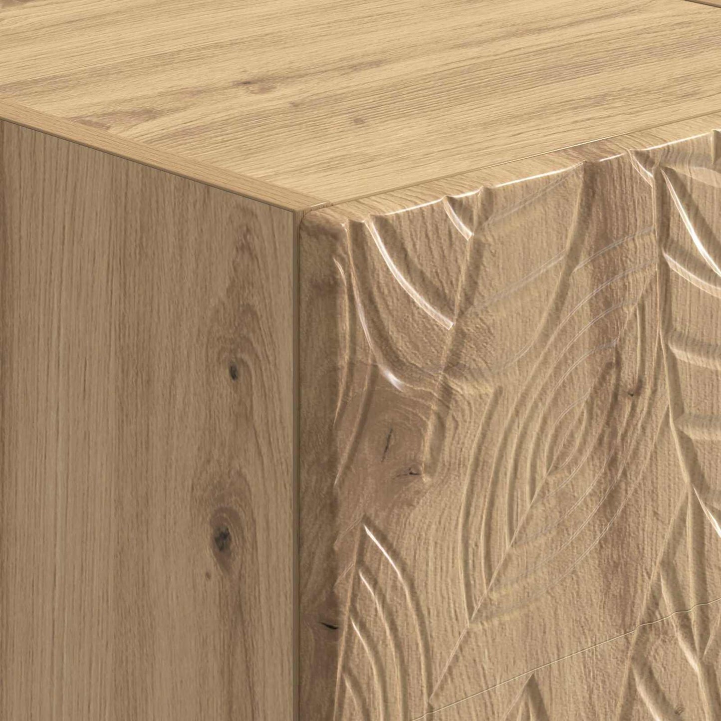 Væghængt Natbord 2 pcs Artisan-eg 34,5 x 33 x 40 cm