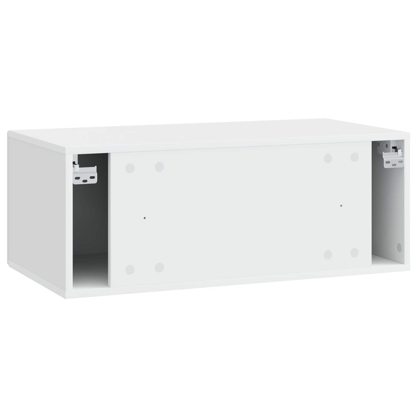 Væghængt TV-skab 59,5 x 41 x 30 cm Hvid Konstrueret træ