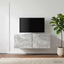 Væghængt TV-skab 59,5 x 41 x 30 cm Betongrå Konstrueret træ
