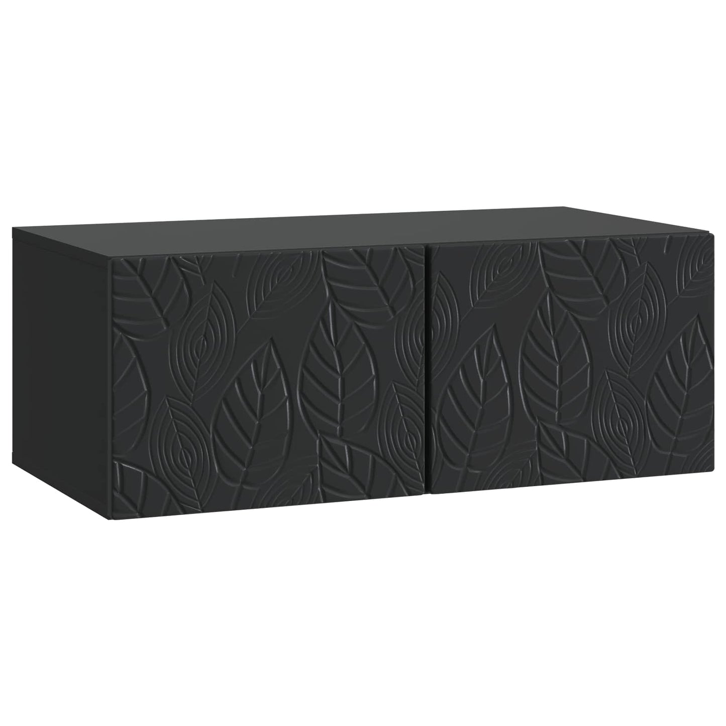 Væghængt TV-skab 78,5 x 41 x 30 cm Sort Konstrueret træ