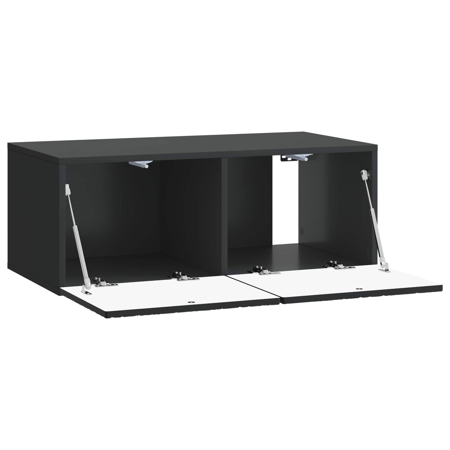 Væghængt TV-skab 78,5 x 41 x 30 cm Sort Konstrueret træ