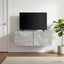 Væghængt TV-skab 78,5 x 41 x 30 cm Betongrå Konstrueret træ