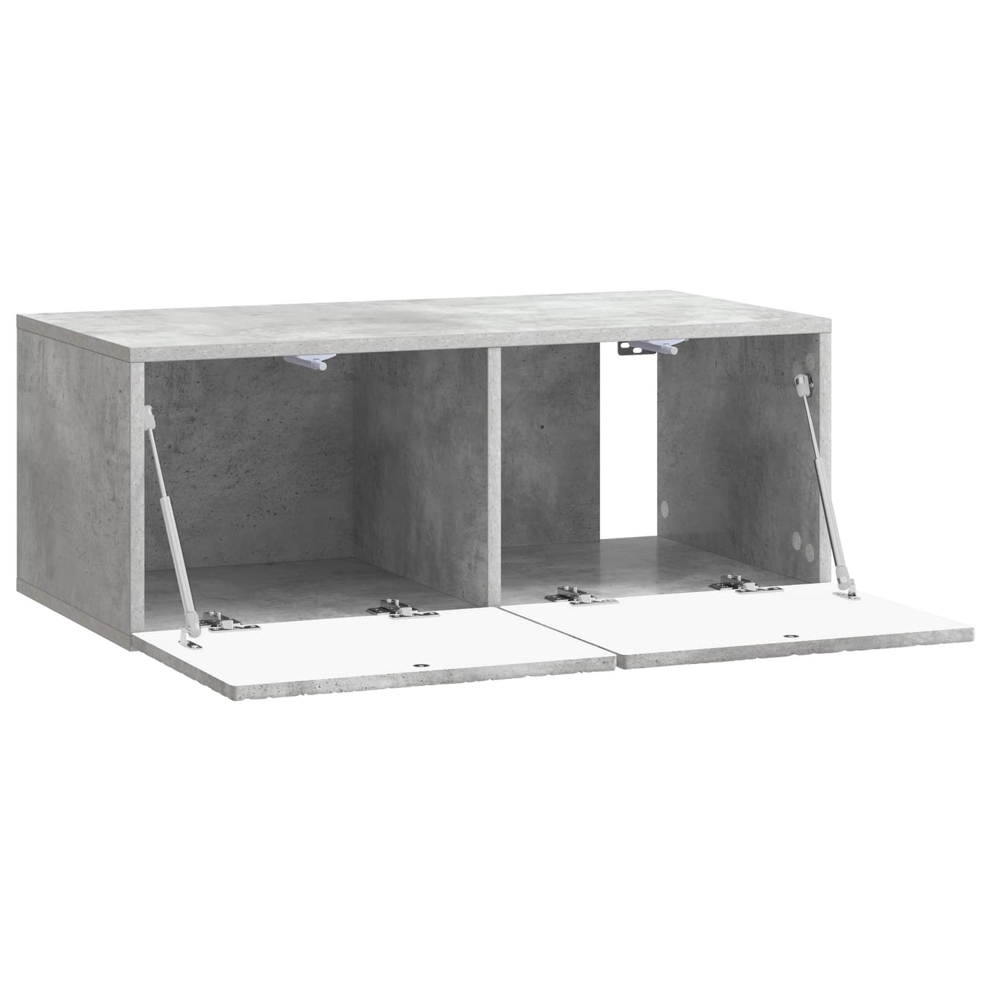 Væghængt TV-skab 78,5 x 41 x 30 cm Betongrå Konstrueret træ