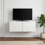 Væghængt TV-skab 78,5 x 41 x 30 cm Hvid højglans