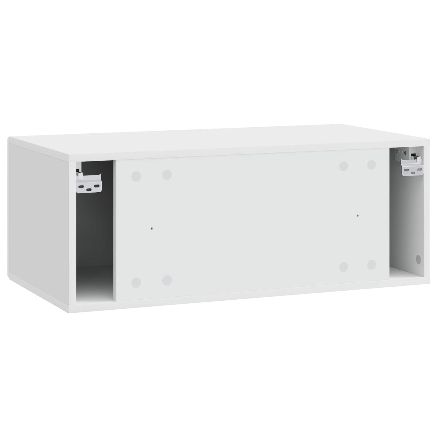 Væghængt TV-skab 78,5 x 41 x 30 cm Hvid højglans