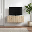Væghængt TV-skab 98 x 41 x 30 cm Sonoma-eg Konstrueret træ