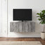 Væghængt TV-skab 98 x 41 x 30 cm Grå Sonoma Konstrueret træ