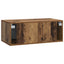 Væghængt TV-skab 98 x 41 x 30 cm Gammelt træ Konstrueret træ