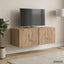 Væghængt TV-skab 98 x 41 x 30 cm Artisan-eg Konstrueret træ