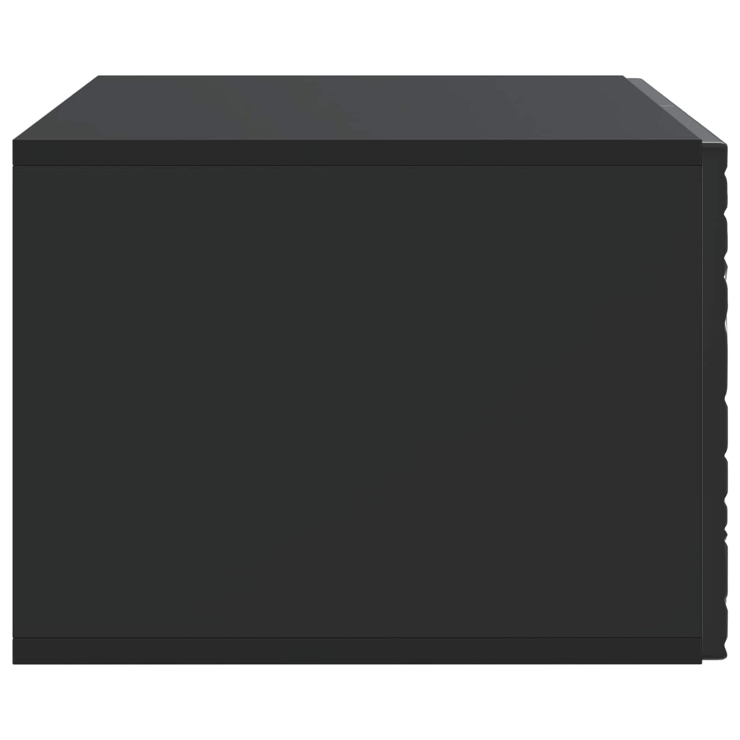 Væghængt TV-skab 59,5 x 31 cm Sort Konstrueret træ Vægmonteret