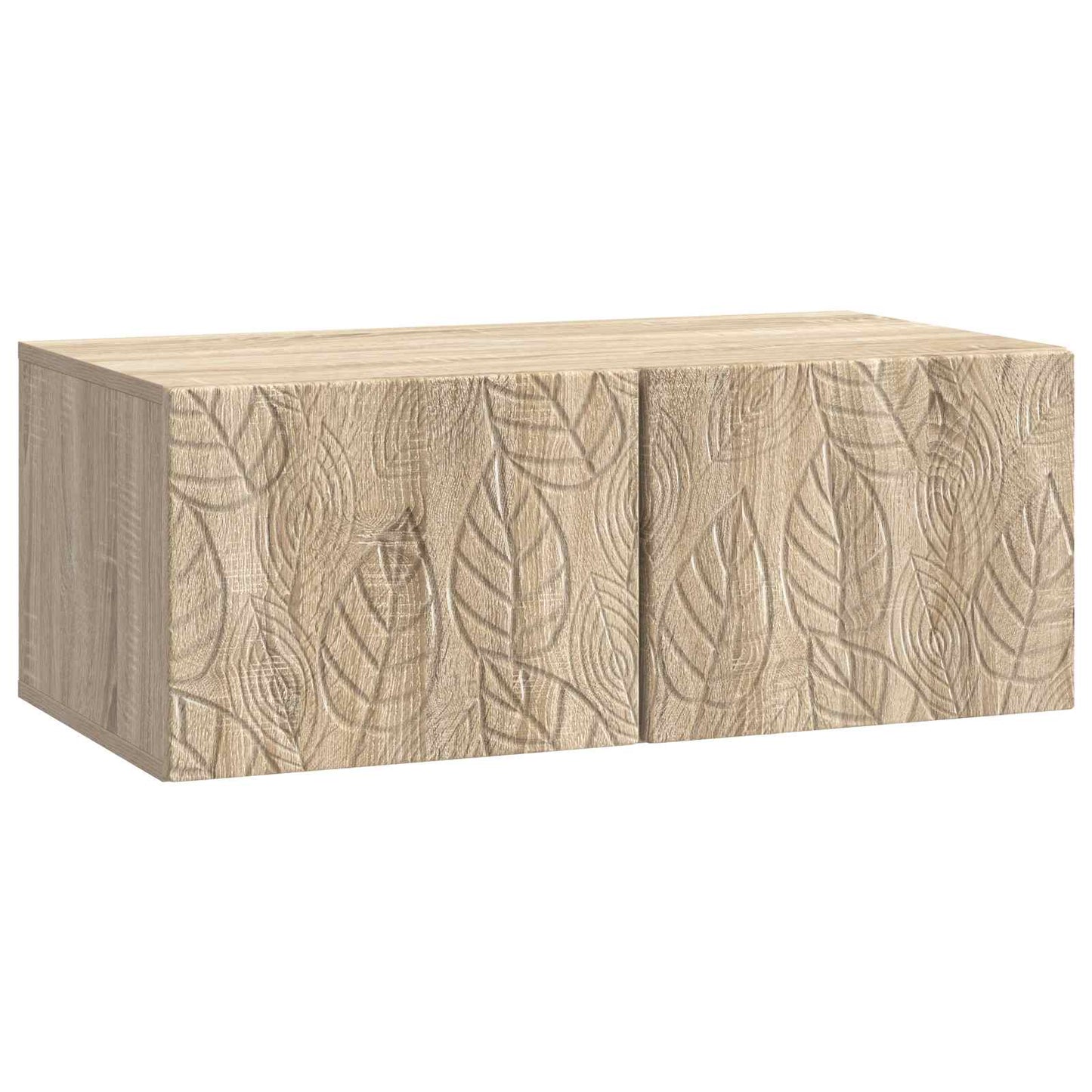 Væghængt TV-skab 78,5 x 31 cm Sonoma-eg Konstrueret træ
