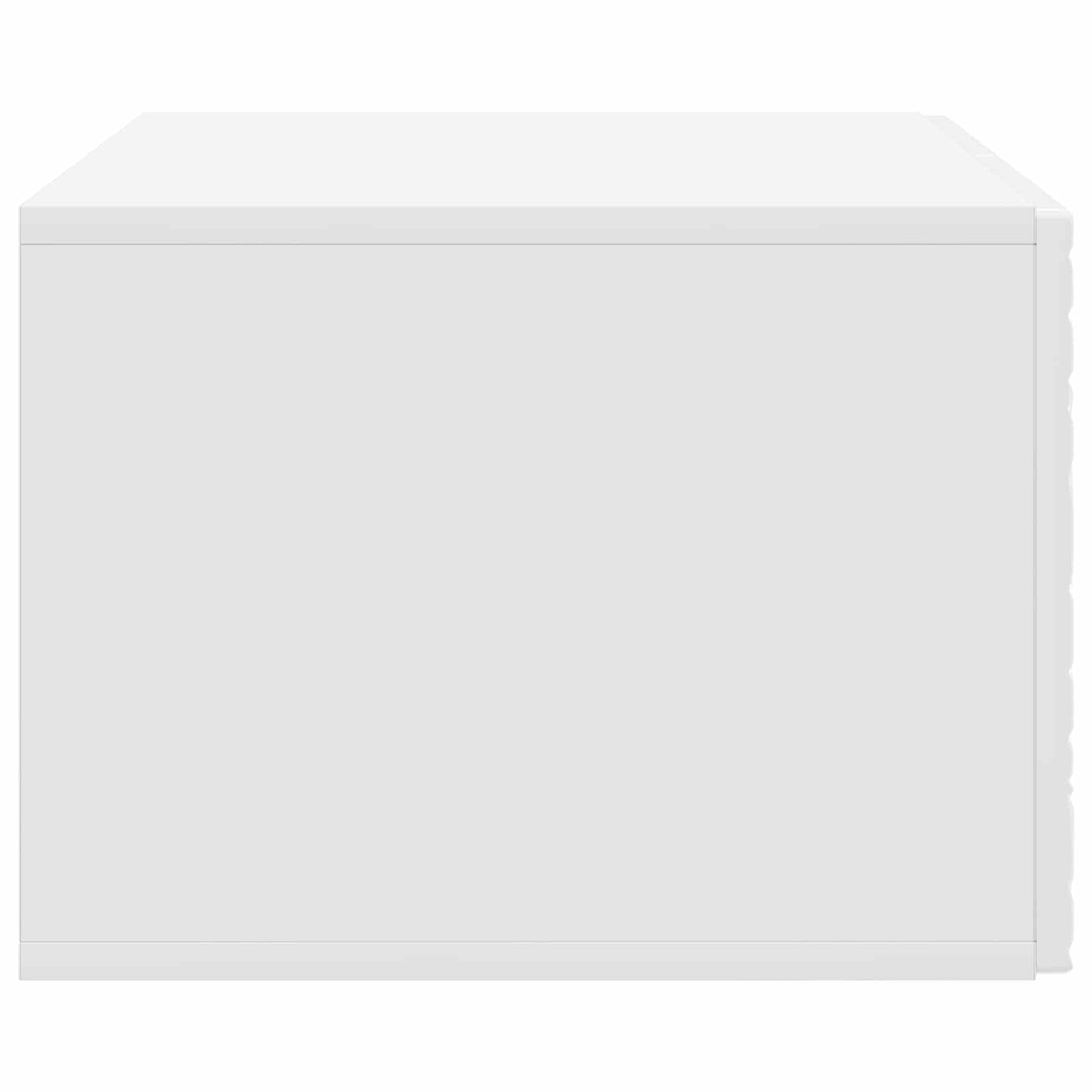 Væghængt TV-skab 78,5 x 31 cm Hvid højglans Konstrueret træ