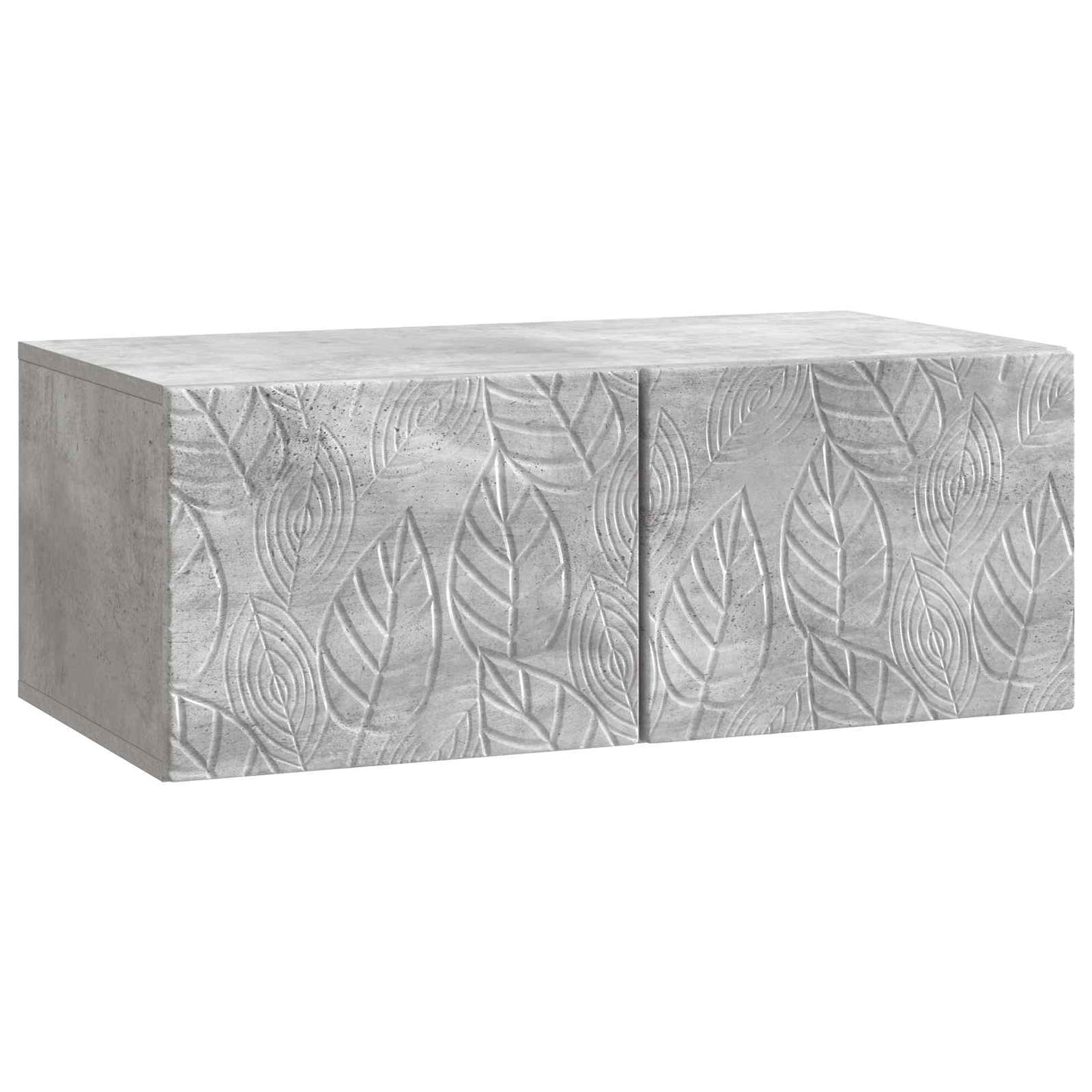 Væghængt TV-skab 98 x 31 cm Betongrå Konstrueret træ