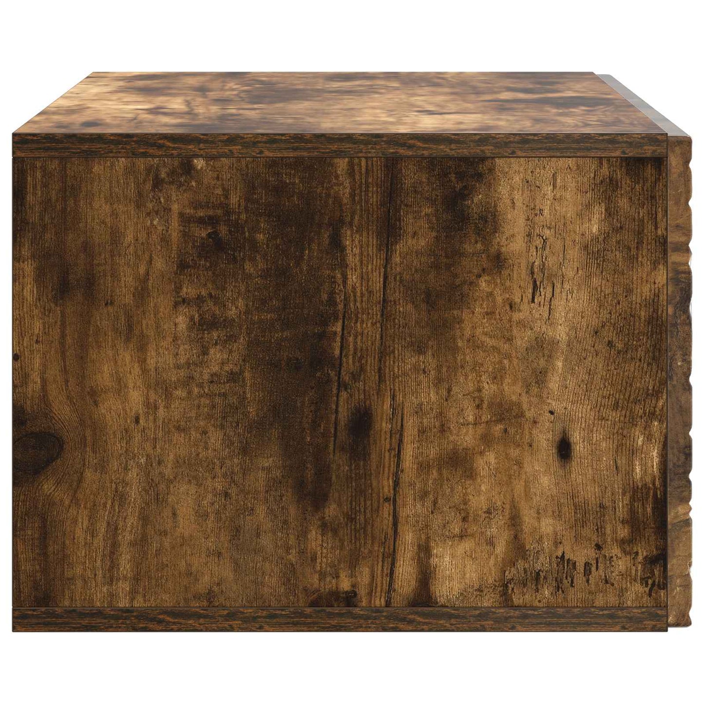 Væghængt TV-skab 98 x 31 cm Røget eg Konstrueret træ