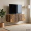 Væghængt TV-skab 98 x 31 cm Gammelt træ Konstrueret træ