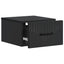 Væghængt Natbord 2 pcs Sort 34,5 x 33 x 20 cm Konstrueret træ
