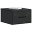 Væghængt Natbord 2 pcs Sort 34,5 x 33 x 20 cm Konstrueret træ