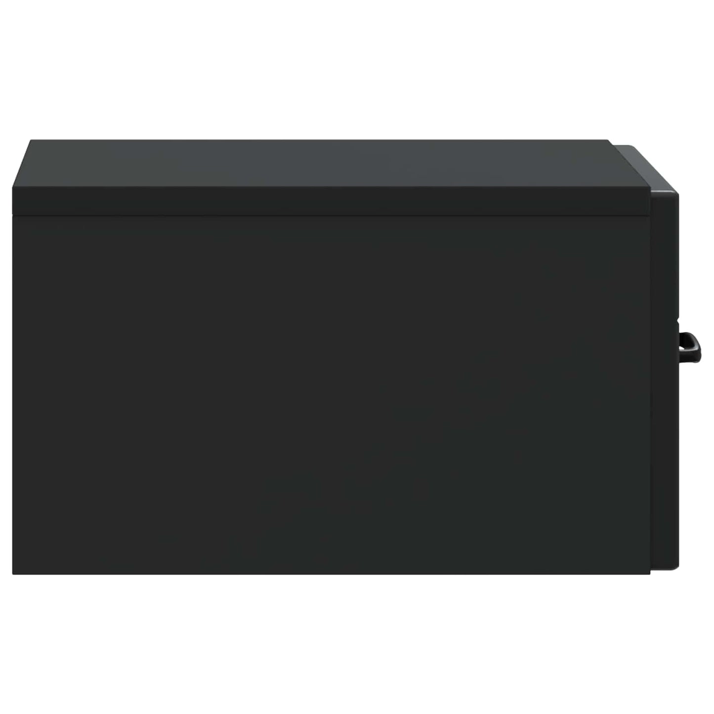 Væghængt Natbord 2 pcs Sort 34,5 x 33 x 20 cm Konstrueret træ