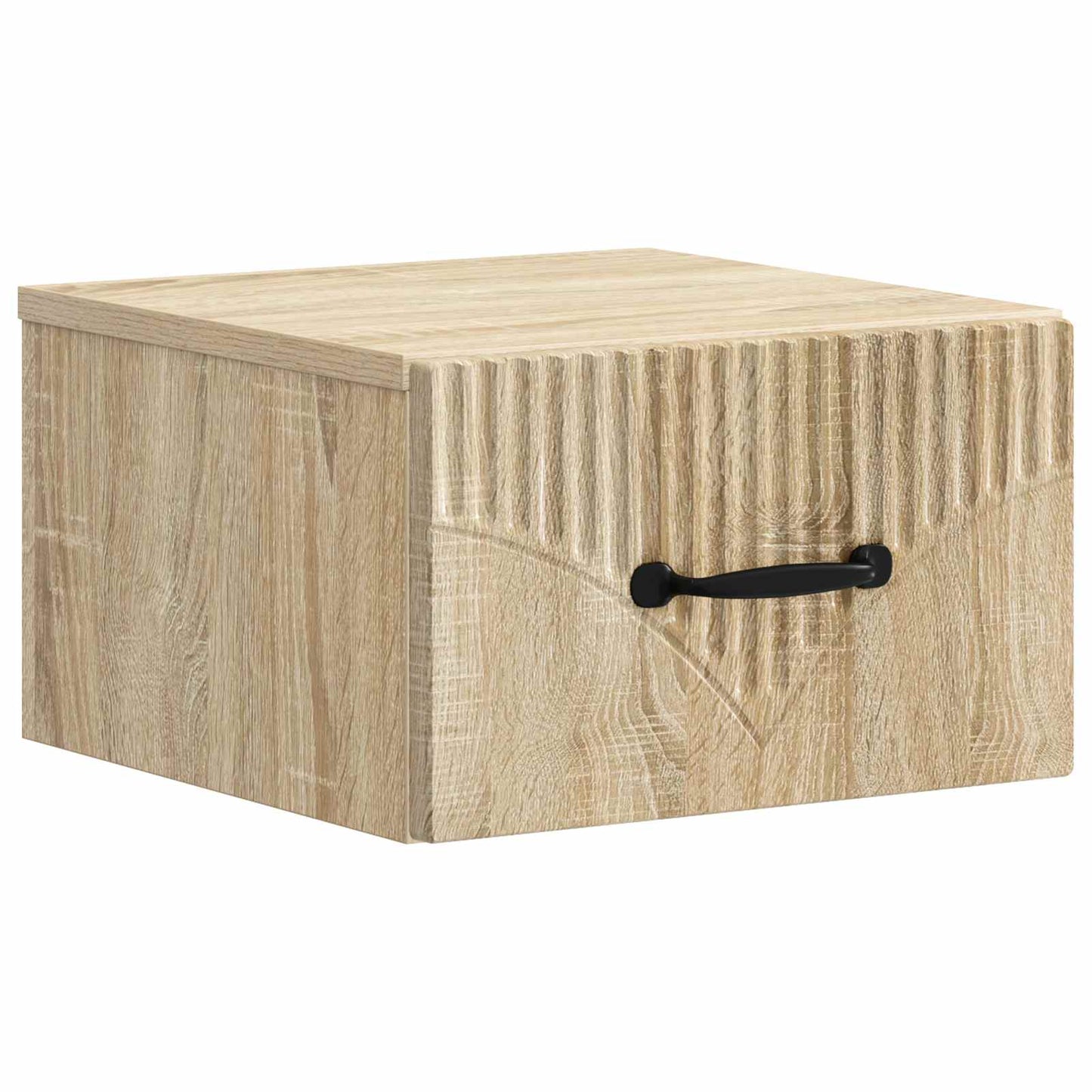 Væghængt Natbord 2 stk. Sonoma-eg 34,5 x 33 x 20 cm