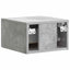 Væghængt Natbord med skuffe 2 pcs Betongrå 34,5 x 33 x 20 cm