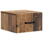 Væghængt Natbord med skuffe 2 pcs Gammelt træ 34,5 x 33 x 20 cm