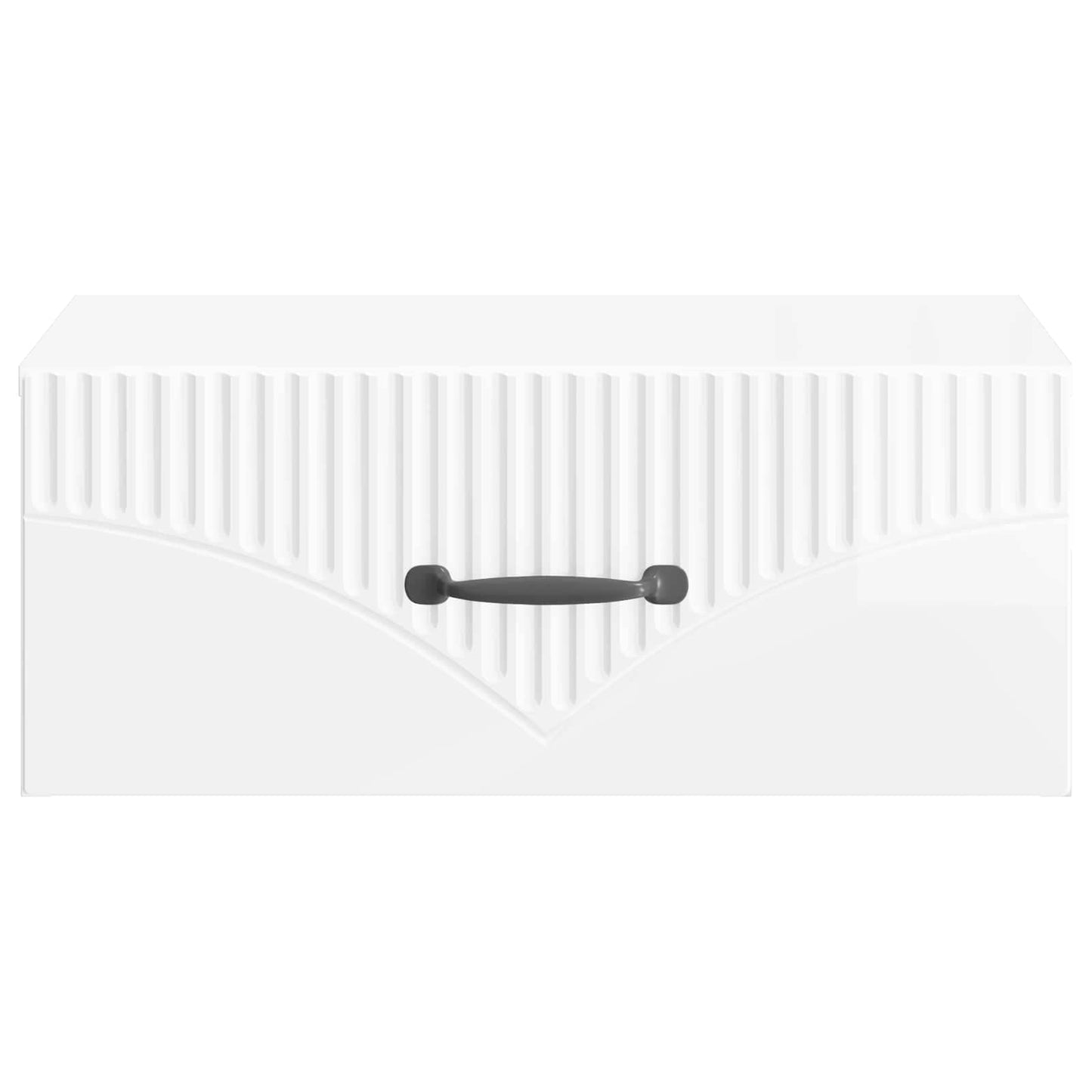 Væghængt Natbord 2 pcs Hvid højglans 49 x 34,5 x 20 cm