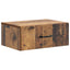Væghængt Natbord med skuffe 2 pcs Gammelt træ 49 x 34,5 x 20 cm