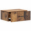 Væghængt Natbord med skuffe 2 pcs Gammelt træ 49 x 34,5 x 20 cm