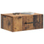 Væghængt Natbord med skuffe 2 pcs Gammelt træ 49 x 34,5 x 20 cm