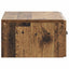 Væghængt Natbord med skuffe 2 pcs Gammelt træ 49 x 34,5 x 20 cm