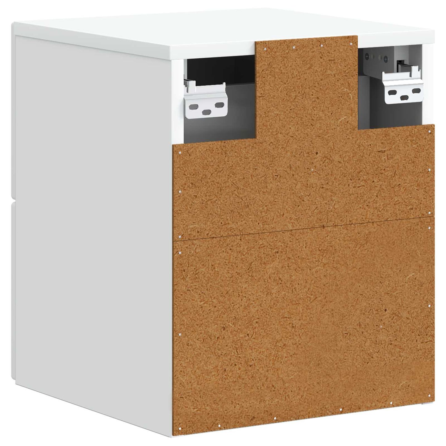 Væghængt Natbord Hvid 34,5 x 33 x 40 cm Konstrueret træ
