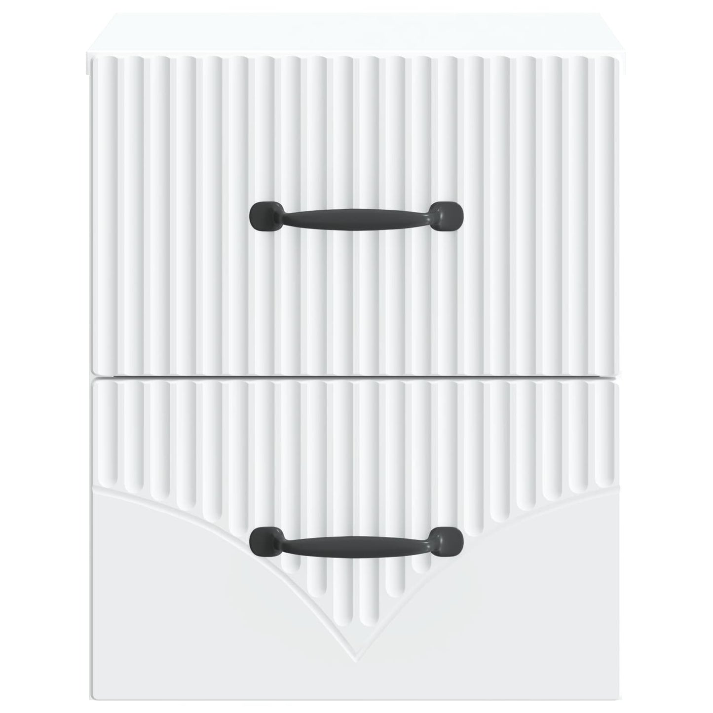 Væghængt Natbord 2 stk. Hvid 34,5 x 33 x 40 cm Konstrueret træ