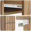 Væghængt Natbord med skuffe 2 pcs Artisan-eg 34,5 x 33 x 40 cm