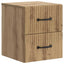 Væghængt Natbord med skuffe 2 pcs Artisan-eg 34,5 x 33 x 40 cm