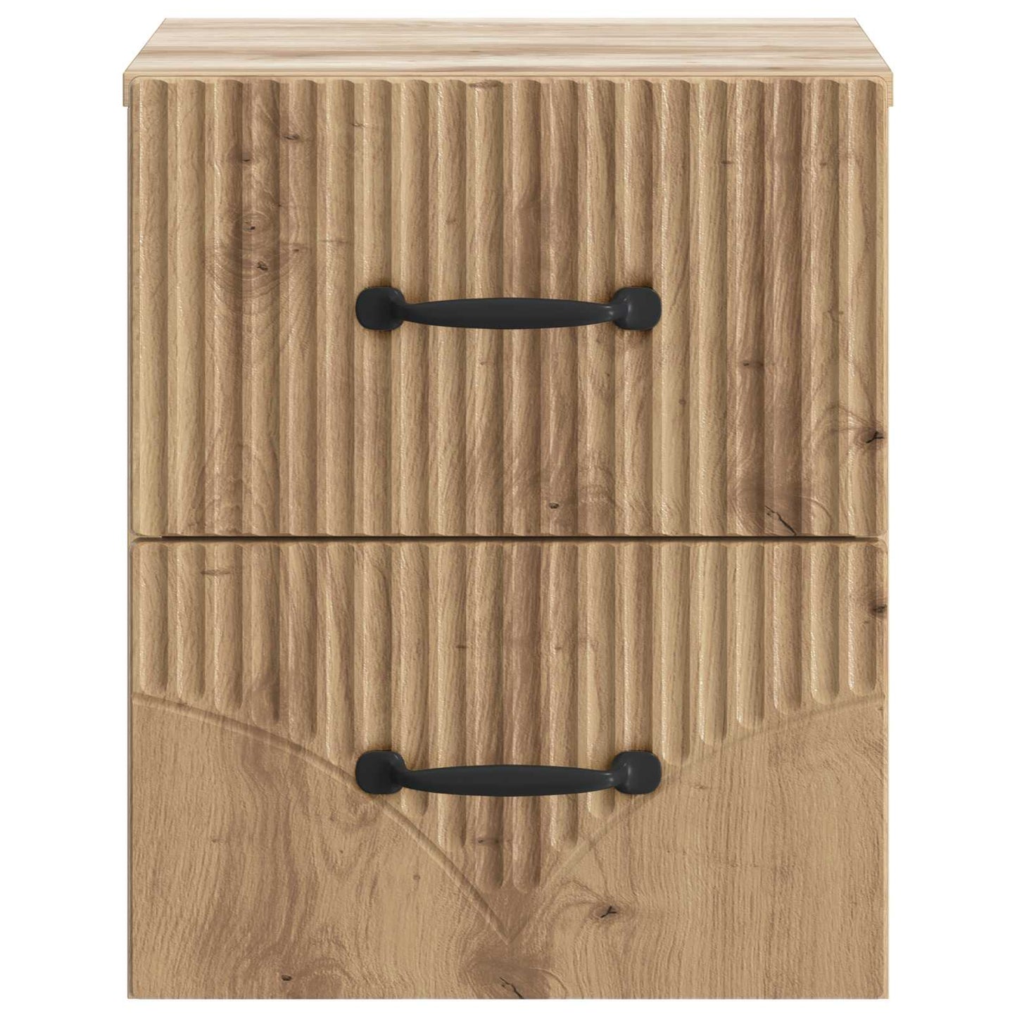 Væghængt Natbord med skuffe 2 pcs Artisan-eg 34,5 x 33 x 40 cm
