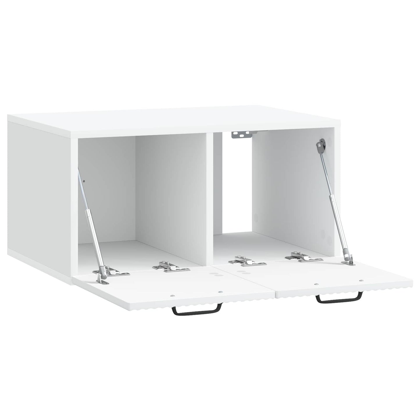 Væghængt TV-skab Hvid 59,5 x 41 x 30 cm Konstrueret træ