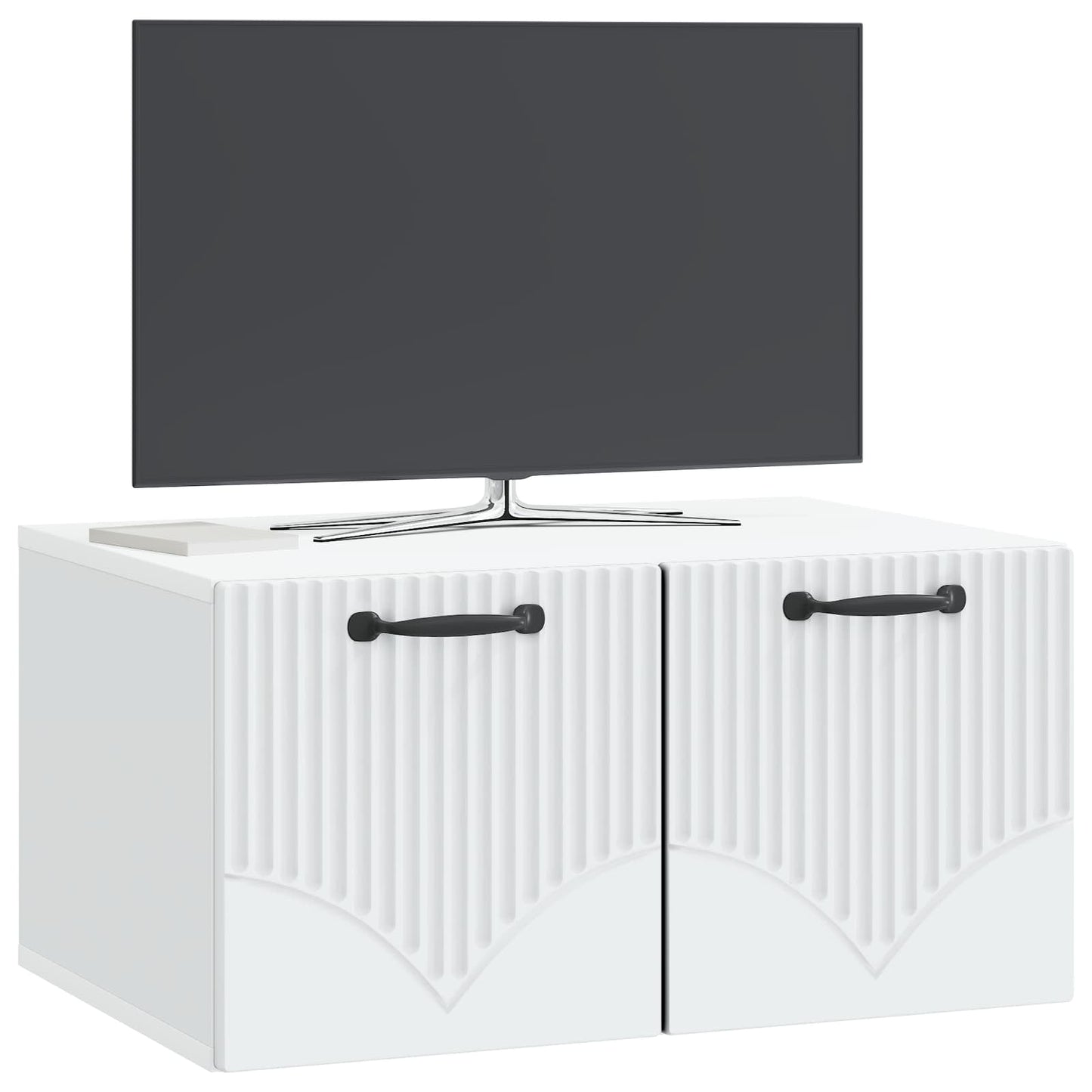 Væghængt TV-skab Hvid 59,5 x 41 x 30 cm Konstrueret træ