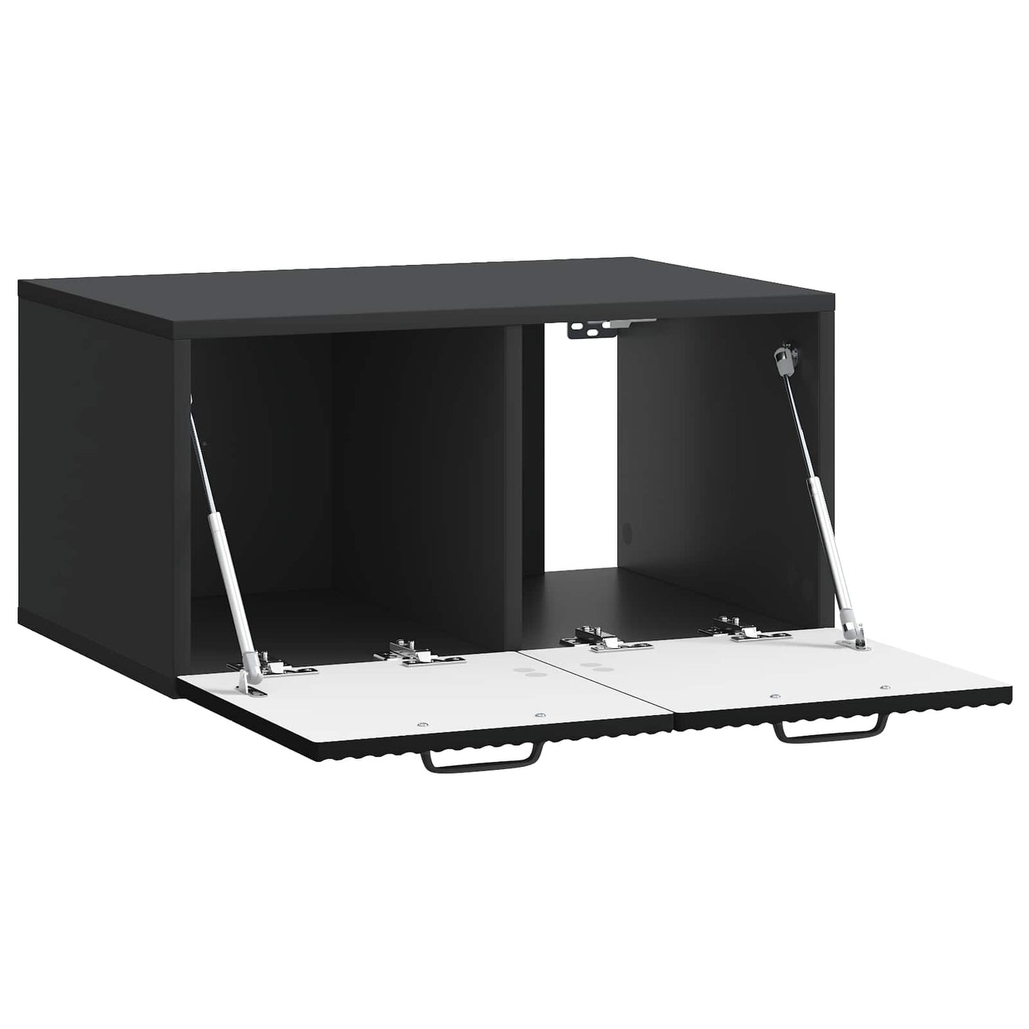 Væghængt TV-skab Sort 59,5 x 41 x 30 cm Konstrueret træ