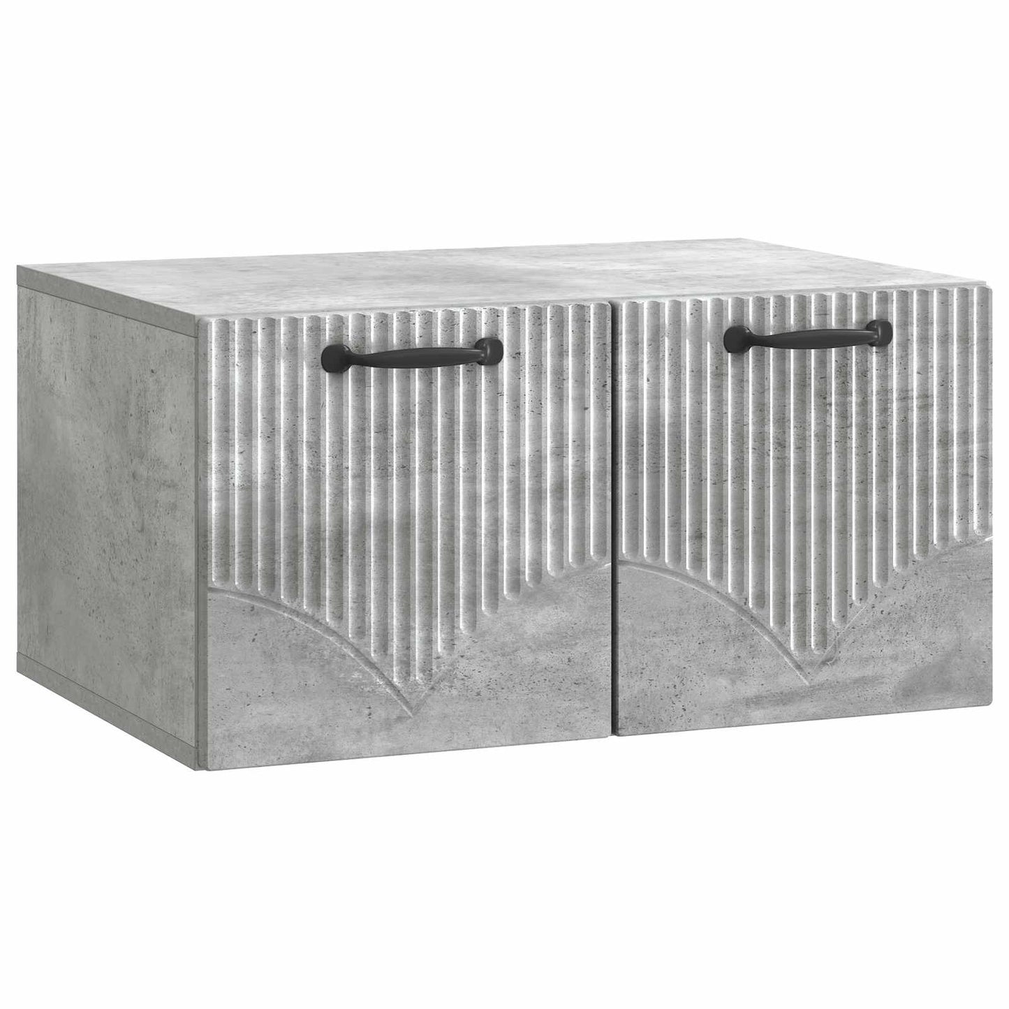 Væghængt TV-skab Betongrå 59,5 x 41 x 30 cm Konstrueret træ