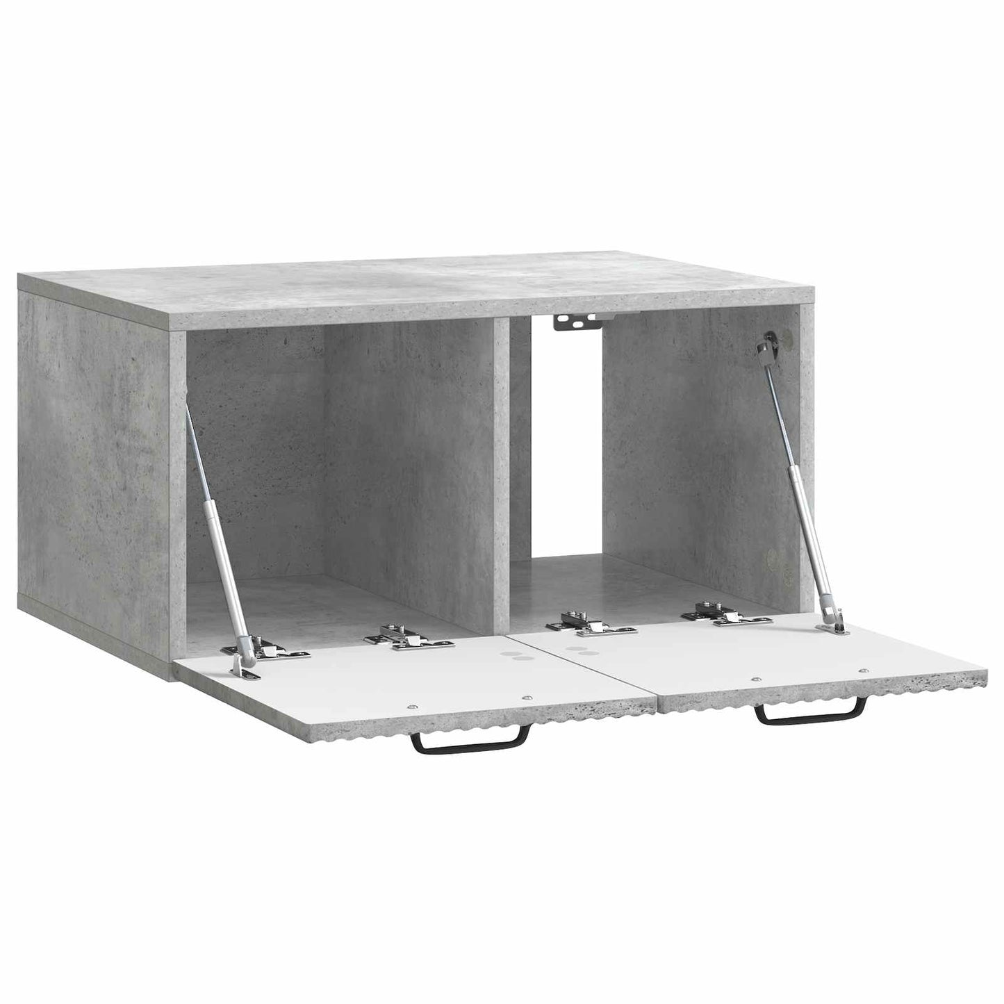 Væghængt TV-skab Betongrå 59,5 x 41 x 30 cm Konstrueret træ
