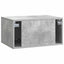 Væghængt TV-skab Betongrå 59,5 x 41 x 30 cm Konstrueret træ