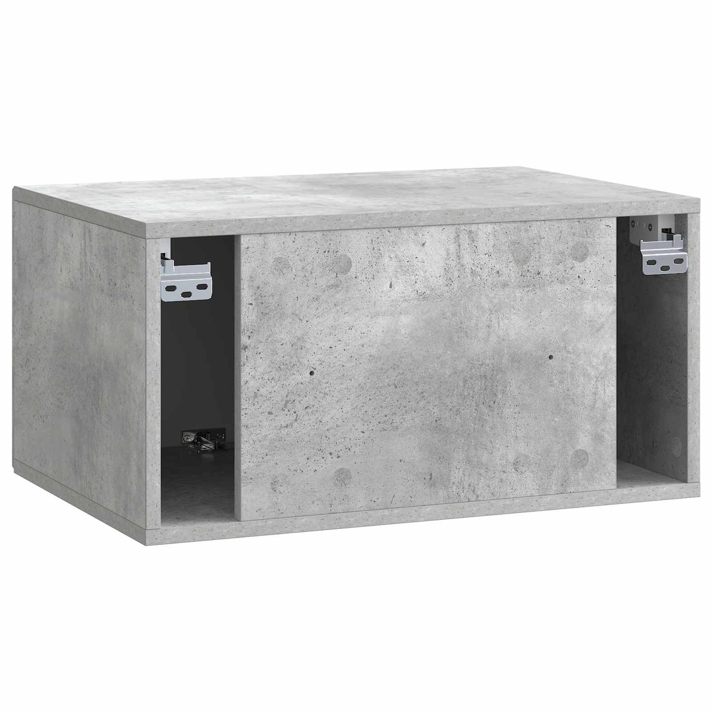 Væghængt TV-skab Betongrå 59,5 x 41 x 30 cm Konstrueret træ
