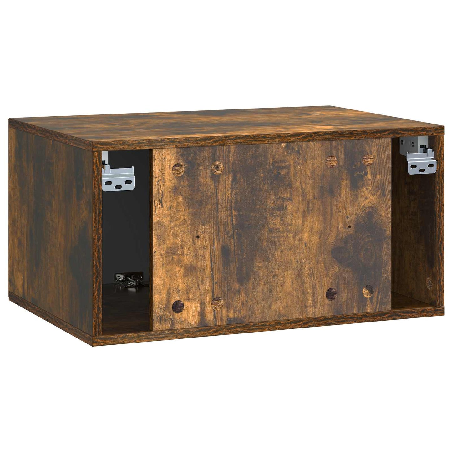 Væghængt TV-skab Røget eg 59,5 x 41 x 30 cm Konstrueret træ