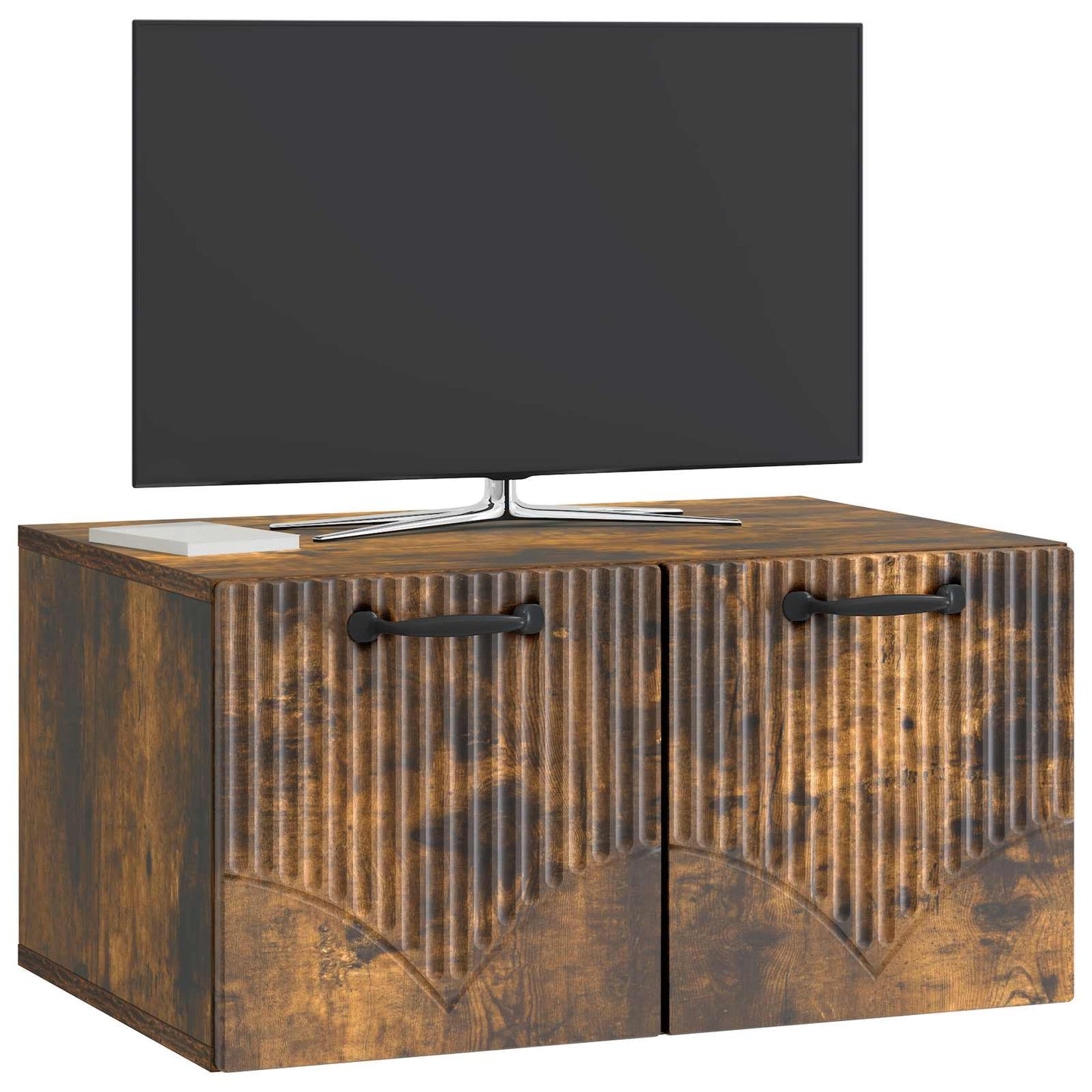 Væghængt TV-skab Røget eg 59,5 x 41 x 30 cm Konstrueret træ